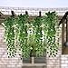 Leegoal(TM) Atificial Hanging Vine Plant Leaves Garland Home Garden Wall Decoration, Green