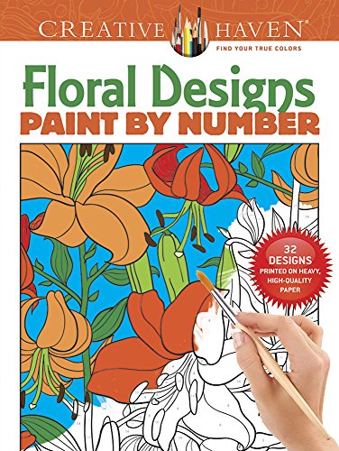 Creative Haven Floral Designs Paint by Number (Adult Coloring)