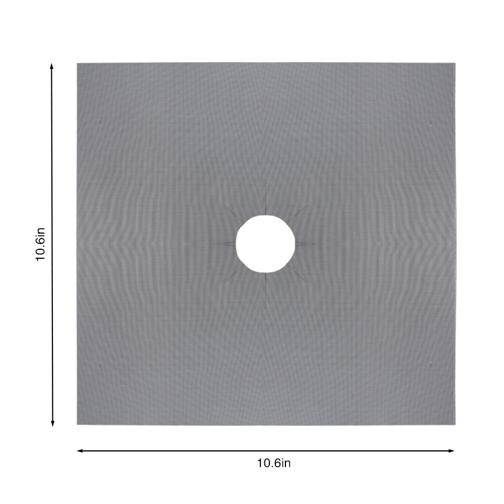 Gas Hob Protection Pad IdealHouse 4PCS Universal Aluminum Foil Reusable