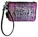 Coach Poppy Signature Plaid Tartan Wristlet Case B