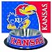 Kansas Jayhawks Pet Bowl and Mat Combo