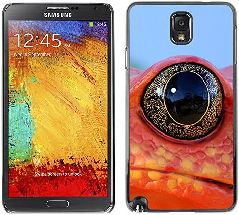 ZooCases Premium Plastic Case Samsung Galaxy Note 3 III - Cool Frog Lizard Neon eye -