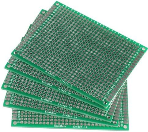 Kalevel® 5pcs FR-4 Glass Fiber Double Sided Prototype Pcb Universal Printed Circuit Board (4*6cm)