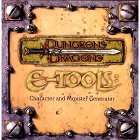 Dungeons and Dragons E-Tools Character and Monster Generator by 