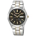 Men's Two-Tone Black Dial Watch
