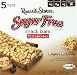 Russell Stover Sugar Free Cinnamon Bun Granola Snack Bars Formerly Called Cereal Bars 5 Per Box