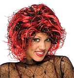 Red & Black Temptation Wig - Black/Red