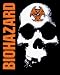 Biohazard - Logo with Skull on Black - Sticker / Decal