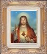 Sacred Heart of Jesus by Simeone Framed Art, 13.5" x 15.5" - MADE IN ITALY