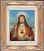 Sacred Heart of Jesus by Simeone Framed Art, 13.5" x 15.5" - MADE IN ITALY