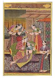 Contemporary Art Miniatures India Folk Paintings Drawings & Water Color on Paper 5.5 x 8.5 inches