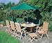 JATI 19 PIECE GRADE A TEAK OUTDOOR DINING SET