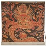 61ZZFJ0DKaL. SL160  Oriental Furniture Dragon Design Bamboo Window Blinds, 48 Inch Wide