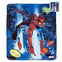 Marvel Spiderman - Microfiber Heavy Thick Plush Fuzzy Soft Oversized Fleece Junior Size Blanket 50 X 60 Inches - One Size Fits All - Like Baby, Infant, Toddler and Even Adults!