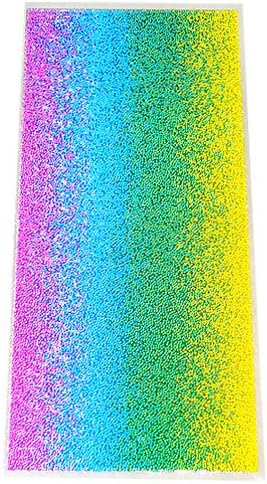 Rainbow - Crystal Shimmer Sheet - 6" X 2.75" - 2 Piece