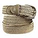 Luxury Divas Beige Braided Elastic Stretch Belt Size XX-Large