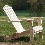 Adirondack Folding Chair in Natural Wood Kitchen & Housewares