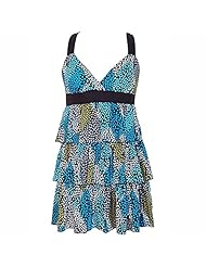 Polyester/Spandex   Dress With Ruffles