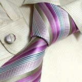 Purple Stripes Woven Silk Tie Cufflinks Gift Box Set Orchid christmas gift A2122 61ZaCo vjYL. SL160 Purple Stripes Woven Silk Tie Cufflinks Gift Box Set Orchid christmas gift A2122