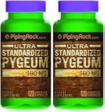 Pygeum Standardized 100 mg (Double Potency 25%) 2 Bottles x 120 Capsules