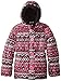 Pink Platinum Big Girls' Argyle-Printed Hat-and-Scarf Puffer Jacket