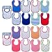 8-Pack Colorful Printed Baby Bibs