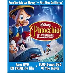 Pinocchio (70th Anniversary Platinum Edition + Standard DVD, English/French) [Blu-ray]