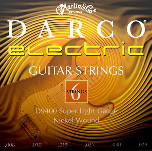 Darco Gitarrensaiten f&uuml;r E-Gitarre (Nickelumwicklung, super light, St&auml;rke 0.008 - 0.039) Preisvergleich