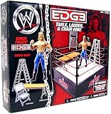 Review Jakks 98275 / WWE Wrestling Ring Exclusive Table, Ladder & Chair Ring with Edge Action Figure