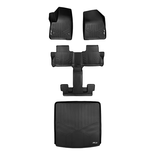 Maxliner Floor Mats 3 Rows And Cargo Liner Behind 2nd Row Set