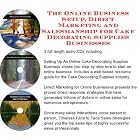 The Online Business Setup, SIVA Marketing, Salesmanship for Cake Decorating Supplies... by J Bowman J Orr