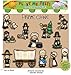Playtime Felts Pilgrims Chores Felt Set for Flannelboards - Uncut