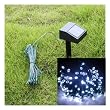 35ft 60 LED Solar String Fairy White Lights Outdoor Garden Xmas