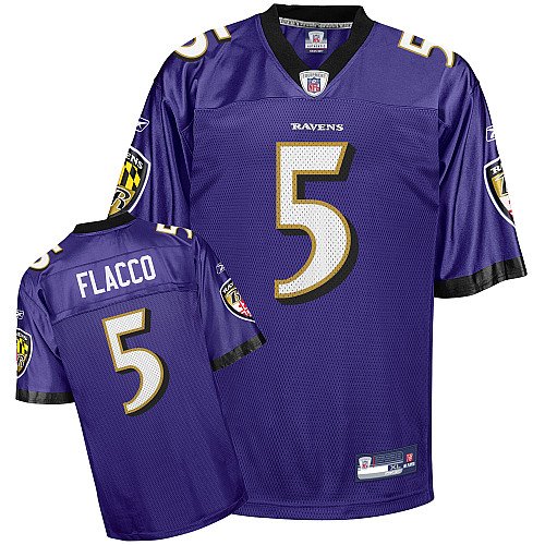 Reebok Baltimore Ravens Joe Flacco Youth Replica Team Color Jersey, X-Large