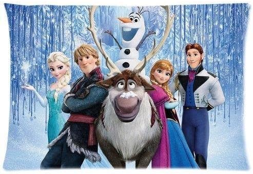 Vancl Custom Movie and TV Pillowcase Covers Pillow Case with Zipper Frozen Olaf 20x30 Two Side O-04