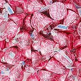 Hershey's Kisses 4.25 Pounds Hugs Pink & Silver Wrapping - White and Milk Chocolate
