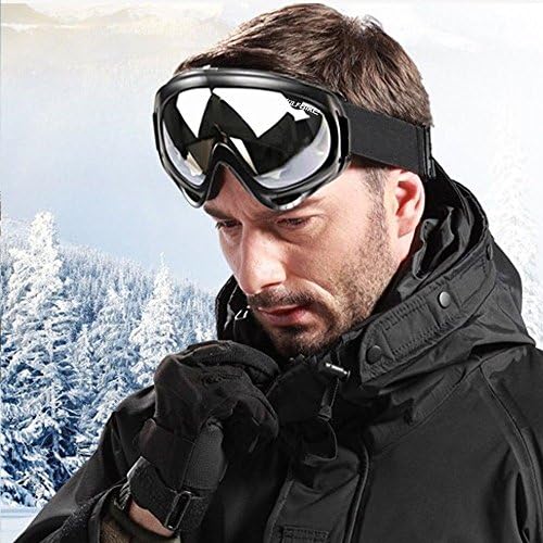 Spos Outdoor Skating Motorcycle Cycling Eye Protector Windproof Goggles Spos_26 Black