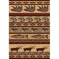Fly Fishing Rug Collection - Beige