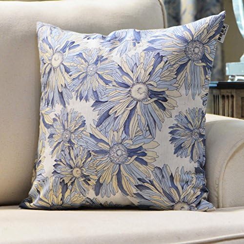 American country pillow/ blue-and-white cushion plants-A 45x45cm(18x18inch)VersionA