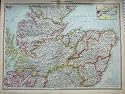 MAP c1890 SCOTTISH HIGHLANDS HEBRIDES SHETLAND ORKNEY