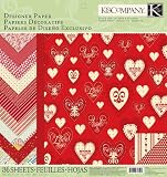 EK Success K and Company Circus Valentine 12-Inch by 12-Inch Designer Paper Pad