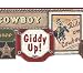 Red Blue Khaki and Green Giddy Up Diecut Wallpaper Border