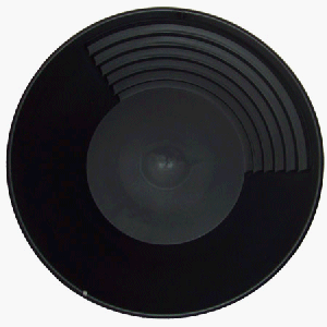 Professional Gold Pan - BLACK PLASTIC PROFESSIONAL GOLD PAN