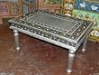 Antique Meenakari Coffee Table Tribal Furniture