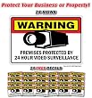 SECURITY SURVEILLANCE SIGN ~24 Signs & 24 Free Decals~