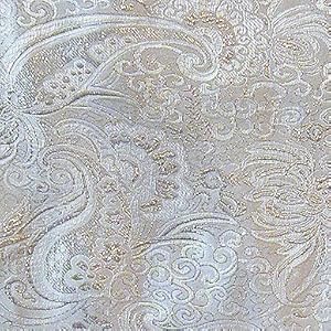G003 coupon de tissu de brocart soie au broderie fine par metre