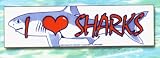I Love Sharks Bumper Sticker