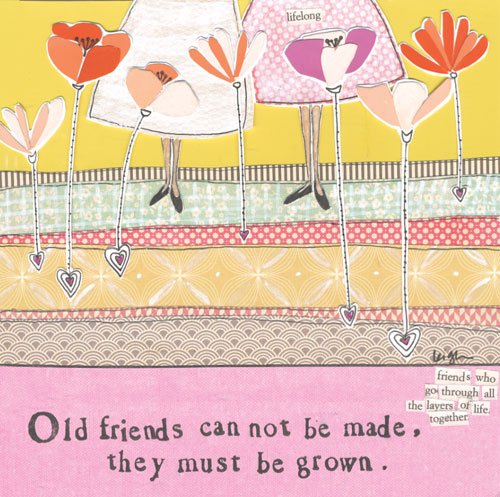 Curly GirlGreeting Card - Old friends cannot be made...