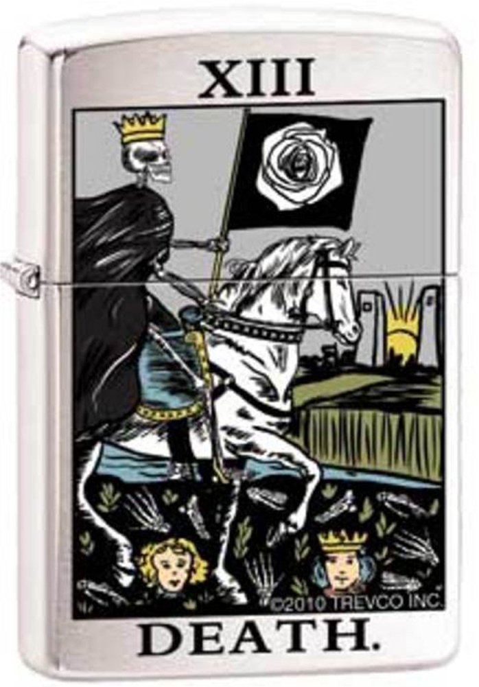 Amazon.com: Tarot Deck Card Thirteen Psychic Mystic Chrome Zippo ...