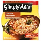 Simply Asia Rice Noodle Soup Bowls, Shiitake Mushroom, 2.5-Ounce Boxes (Pack of 18)